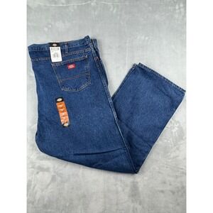 Dickies Mens‎ 54x32 Dark Wash Relaxed Fit Straight Leg Denim Jeans New With Tags